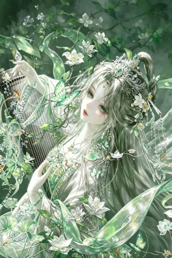 Ảnh gái anime đẹp làm hình nền điện thoại