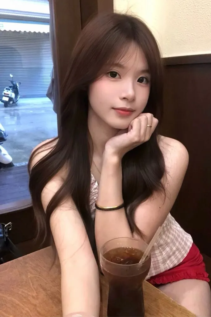 Gái xinh cute với làn da trắng mịn màng